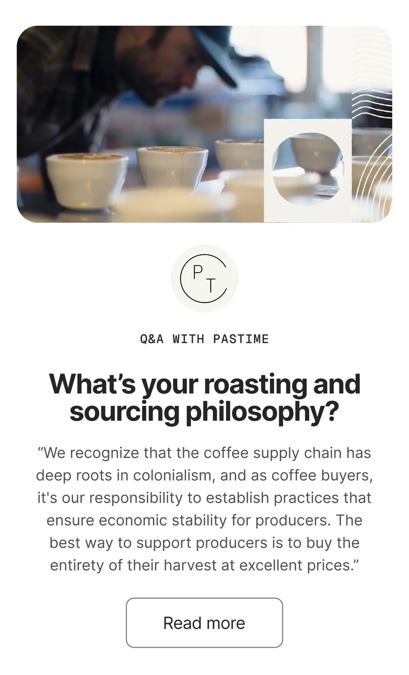 Q&A With Pastime. Read More