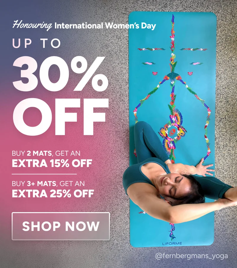 Honouring International Women’s Day Up to 30% OFF + We’re donating $5 with every order* to Shop Now @fernbergmans_yoga