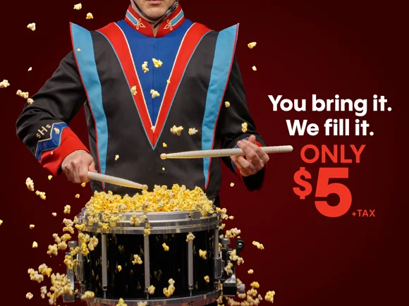 You bring it. We fill it. ONLY $5 +TAX