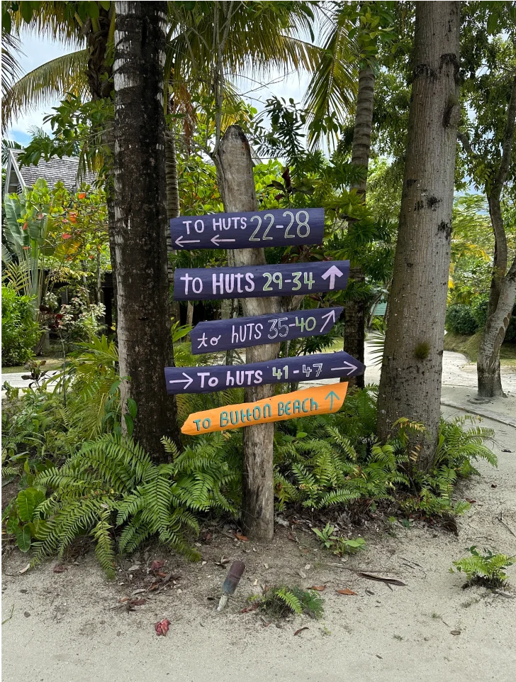 Playful signage at Goldeneye