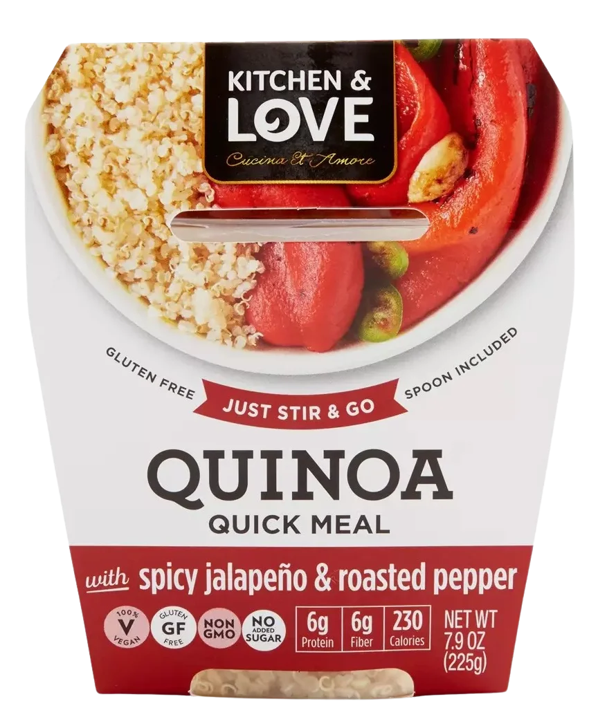 Image of LOW INVENTORY<br>Kitchen & Love Spicy Jalapeno and Roasted Pepper Quinoa