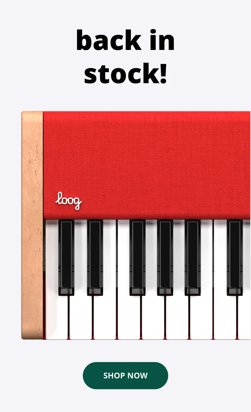 Back in stock! Loog piano