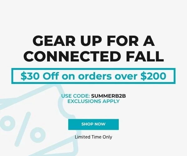 Gear Up For A Connected Fall. $30 Off On Orders Over $200. Use Code: discount code. Exclusions Apply. Limited Time Only. Shop Now.
