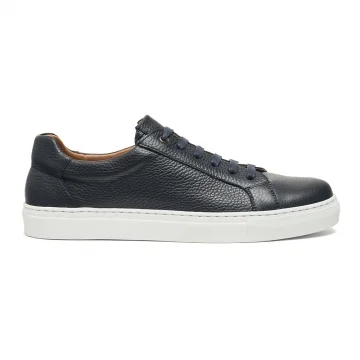 Otis Trainer in Navy Grain Leather