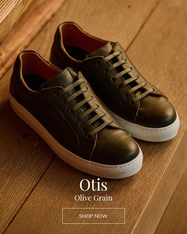Otis Trainer in Olive Grain | Shop Now