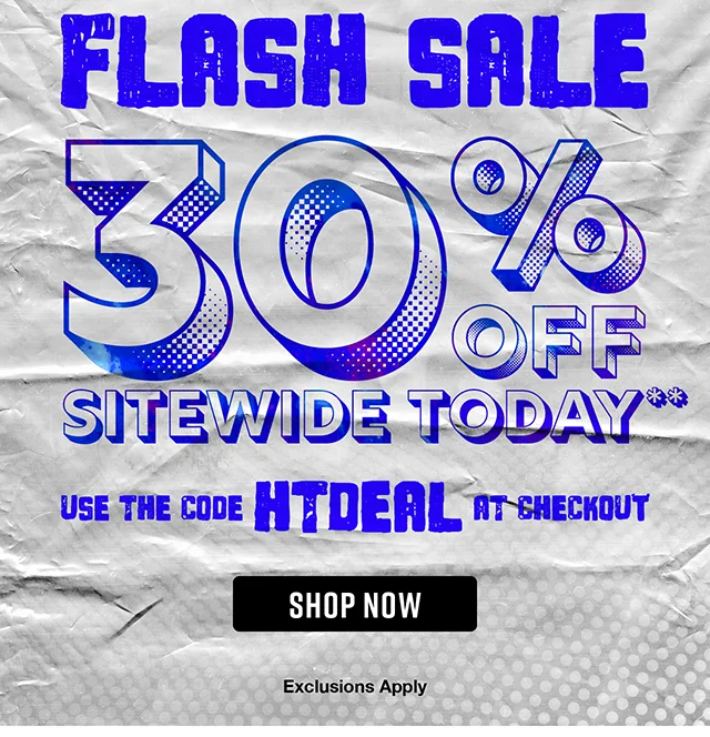 Hours Left! Flash Sale 30% Off Sitewide Today. Use The Code discount code At Checkout. Exclusions Apply. Shop Now