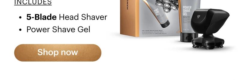 5-Blade Head Shaver & Power Shaver Gel
