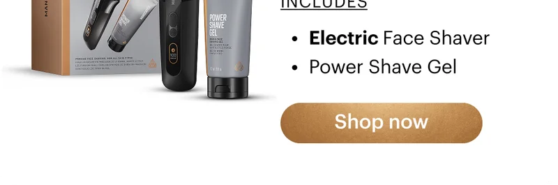 Electric Face Shaver & Power Shave Gel