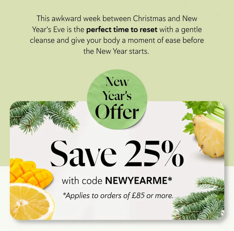 This awkward week between Christmas and New Year's Eve is the perfect time to reset with a gentle cleanse and give your body a moment of ease before the New Year starts.
