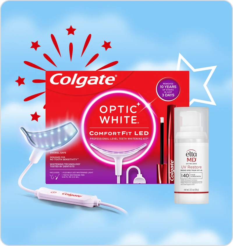 Colgate® Optic White® ComfortFit LED Teeth Whitening Kit