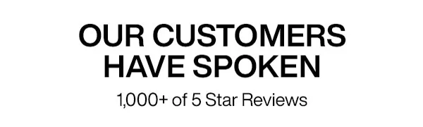 our customers have spoken
