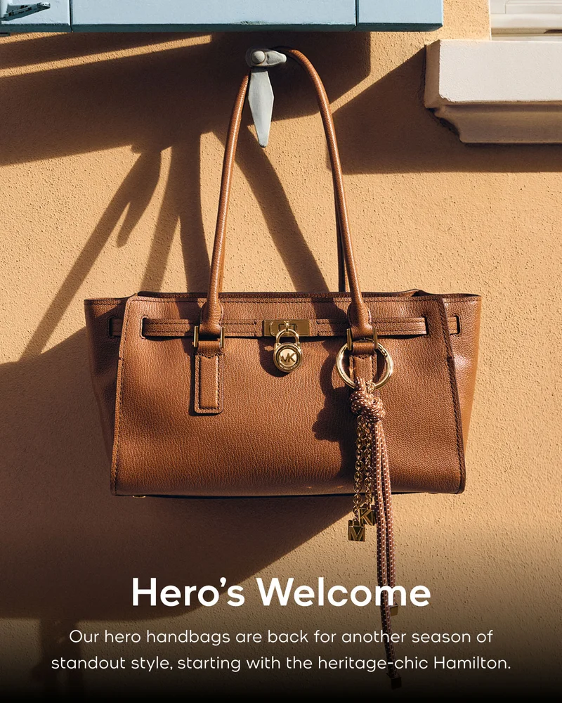 Hero's Welcome Our hero handbags are back for another season of standout style, starting with the heritage-chic Hamilton.