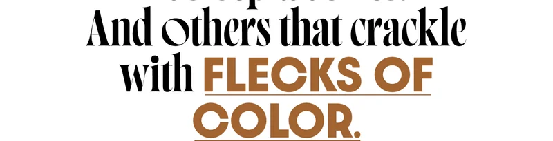 Flecks of color