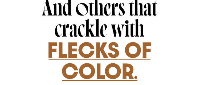Flecks of color