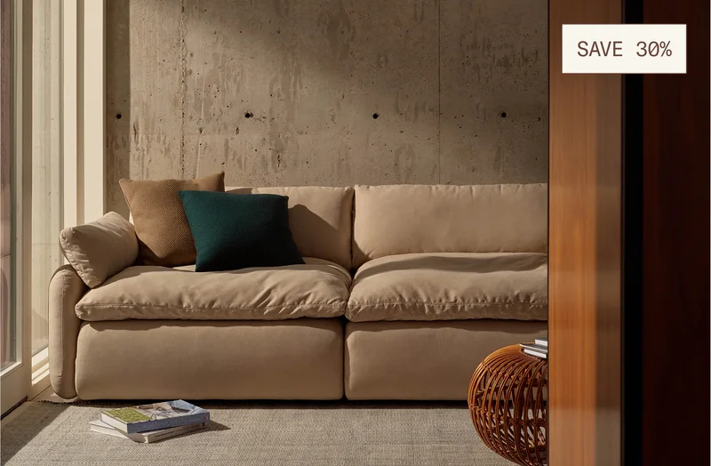 Members save 30% on The Sink Down Sectional
