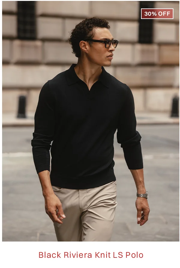 Riviera Knit Long Sleeve Polo