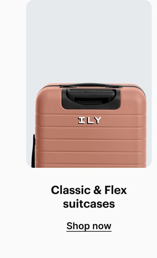 Classic and Flex suitcases