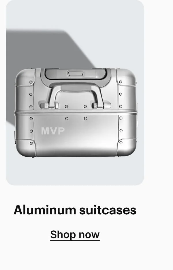 Aluminum suitcases