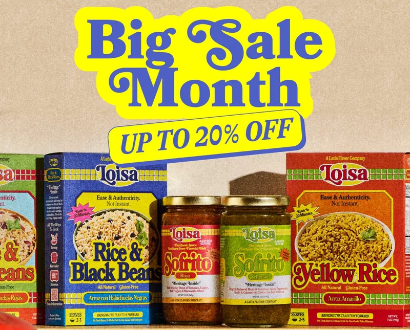 BIg Sale Month Up to 20% Off.