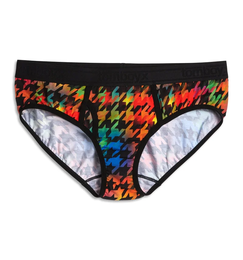 Image of Iconic Briefs - Rainbow Houndstooth