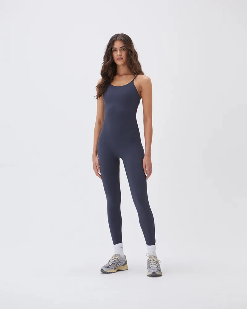 Ultimate Strappy Full Length Unitard - Midnight Blue