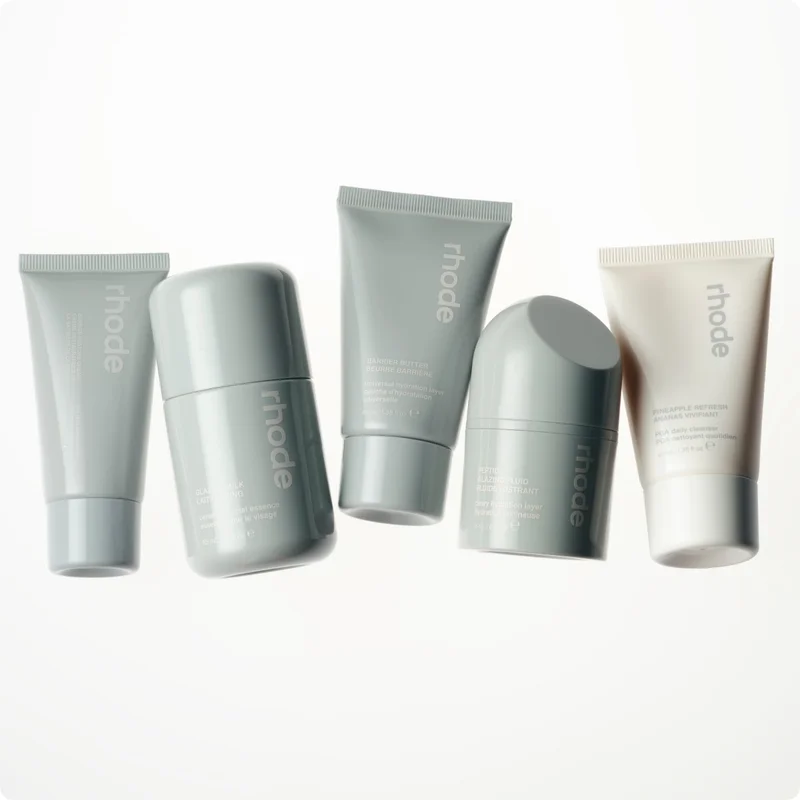 little barrier restore cream, glazing milk, barrier butter, peptide glazing fluid, pineapple refresh