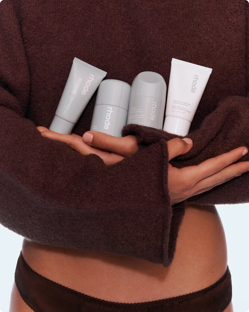 mini barrier restore cream, glazing milk, peptide glazing fluid, pineapple refresh