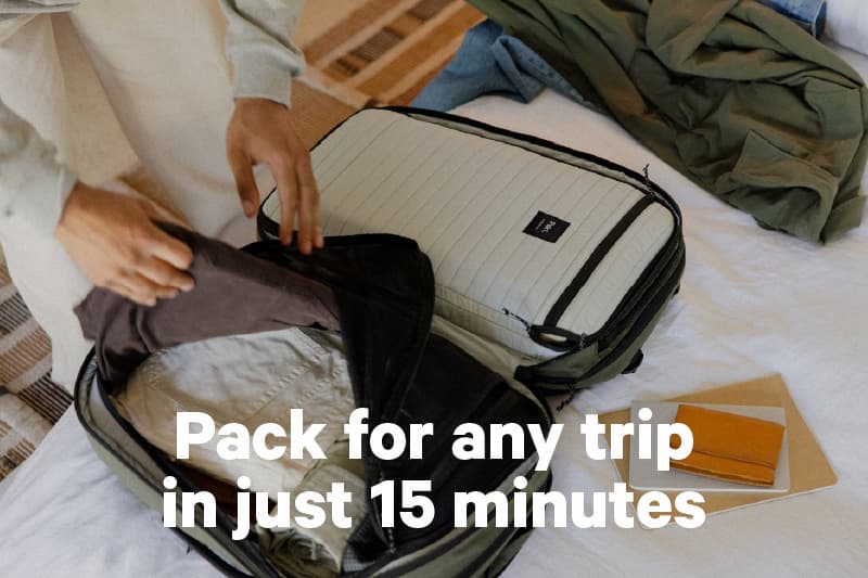Pack for any trip in just 15 minutes