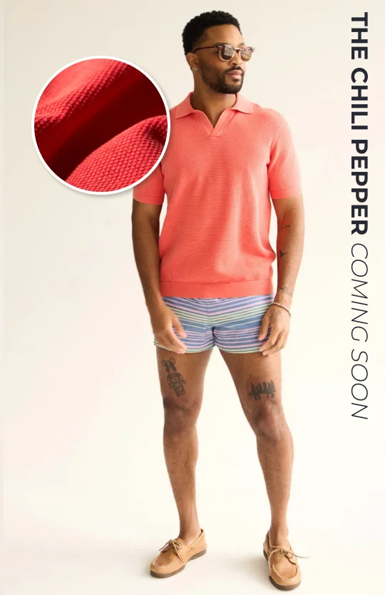 Knit Polo: The Chili Pepper
