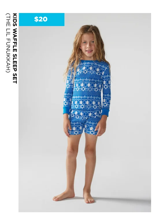 Kids Waffle Sleep Set: The Lil Funukkah