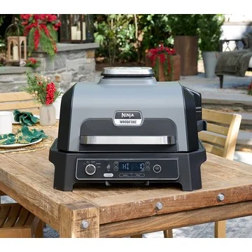 Ninja Woodfire Pro XL Outdoor Electric Smoker & AirFry Grill w/Temp Probe