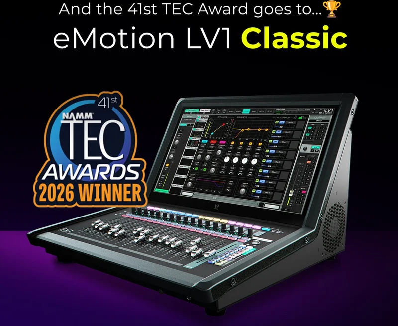 LV1 Classic wins the NAMM TEC Award for small format console technology