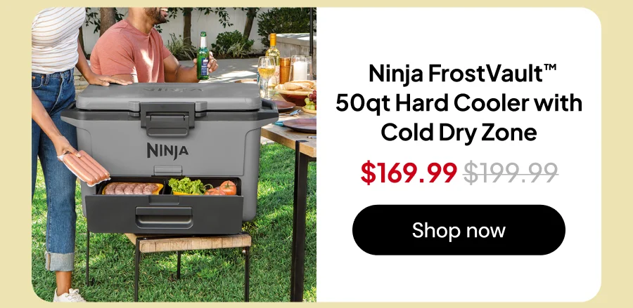 Ninja FrostVault™ 50qt Hard Cooler with Cold Dry Zone
