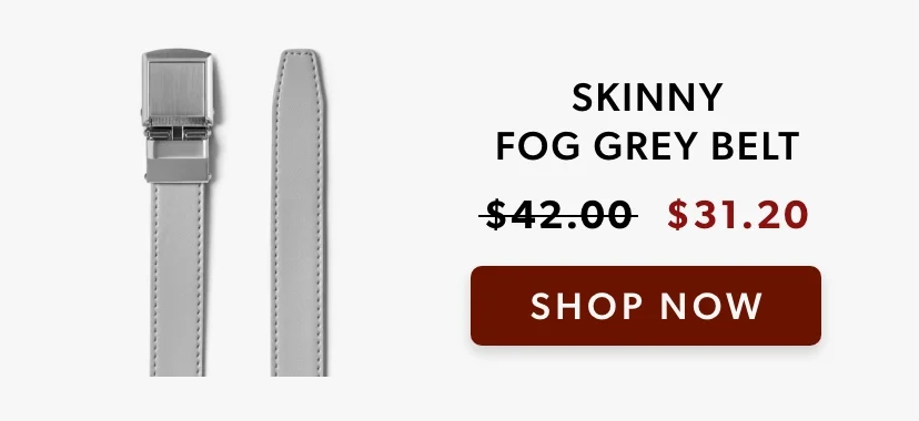 Skinny Fog Grey Belt
