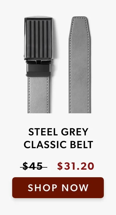 Steel Grey Classic Belt