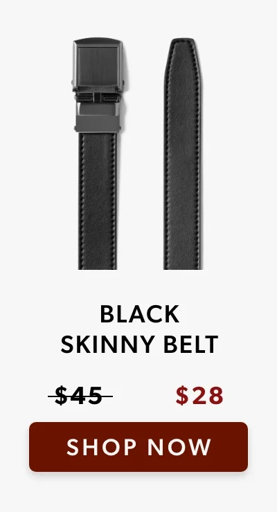 Black Skinny Belt