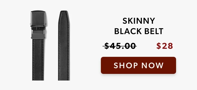 Skinny Black Belt