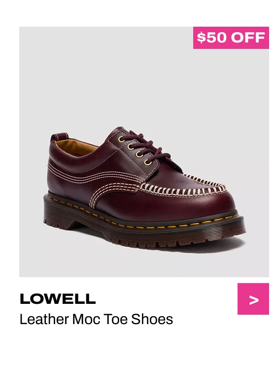 Lowell Leather Moc Toe Shoes