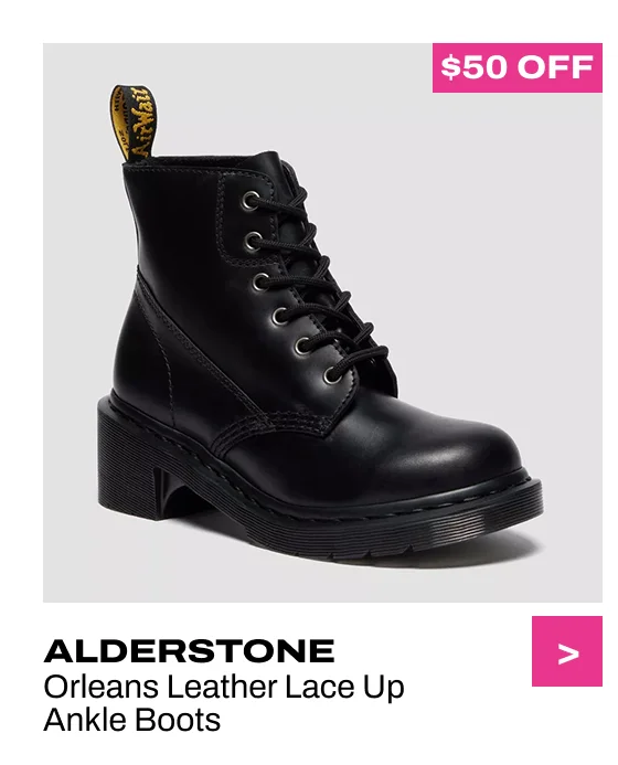 ALDERSTONE Orleans Leather Lace Up Ankle Boots
