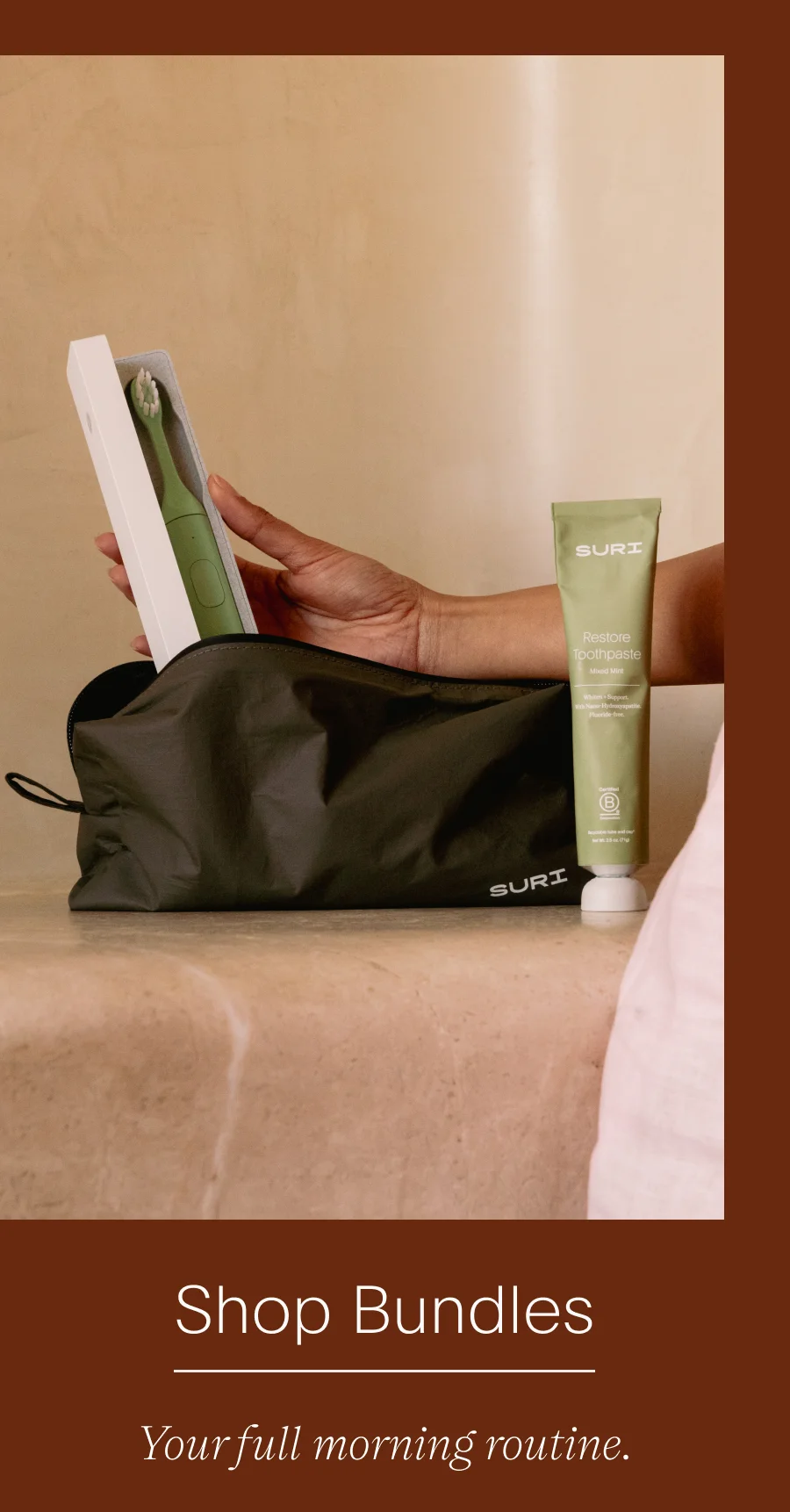 shop bundles - your full morning routine.