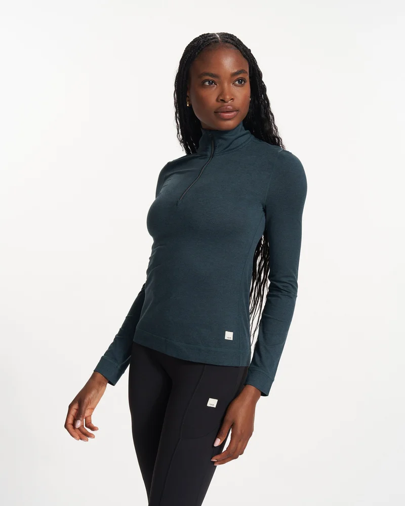 Image of Halo Essential Half Zip | Beryl Heather