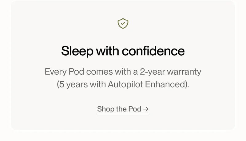 Sleep with confidence