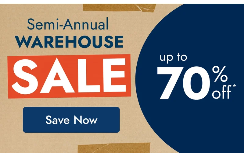 Shop the Semi-Annual Warehouse Sale