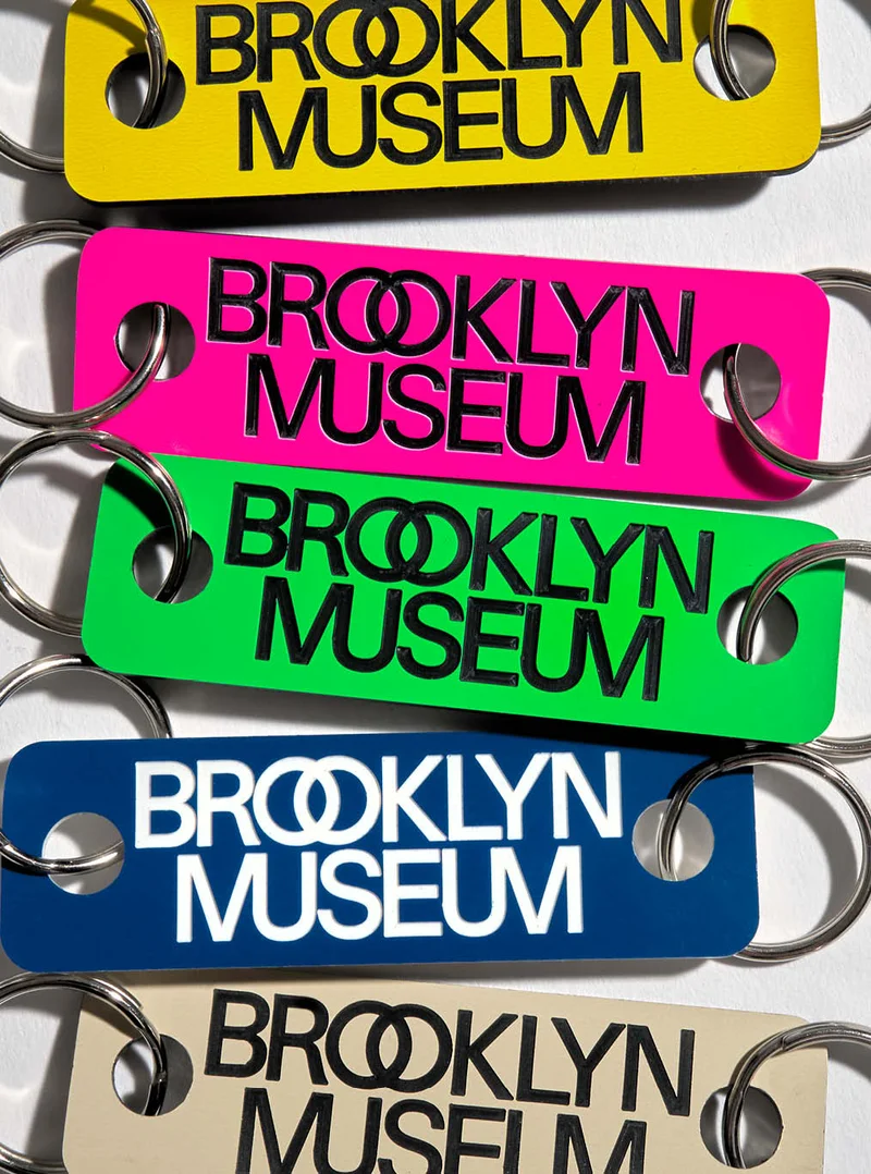 A photograph of Brooklyn Museum keychains