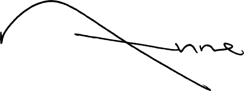 Anne Pasternak’s signature