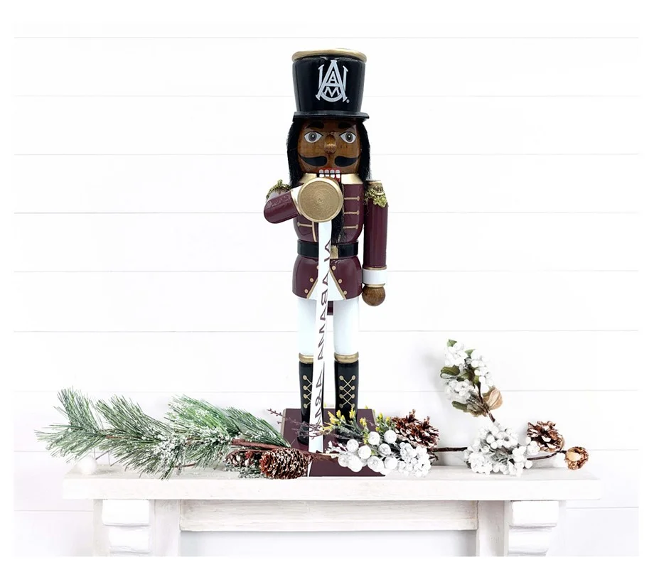 Santa's Workshop 14" Collegiate Wood Bugler Nutcracker