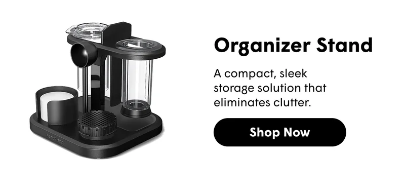 Organizer Stand A compact, sleek storage solution that eliminates clutter. [SHOP NOW]