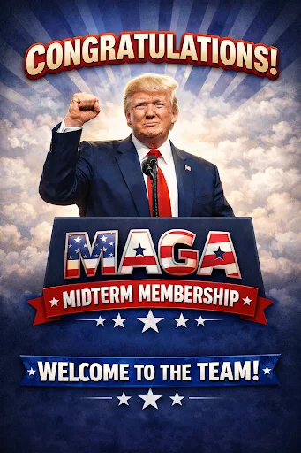 CONGRATULATIONS MAGA MIDTERM MEMBERSHIP