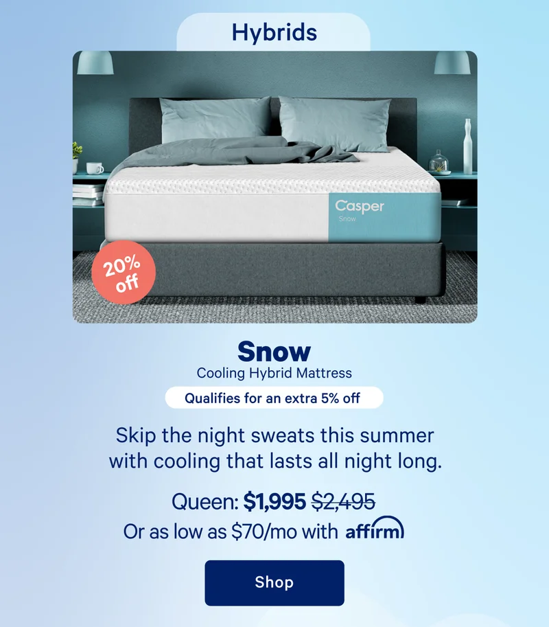 Snow Cooling Hybrid Mattress >> Shop >>