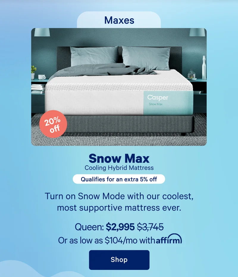 Snow Max Cooling Hybrid Mattress >> Shop >>